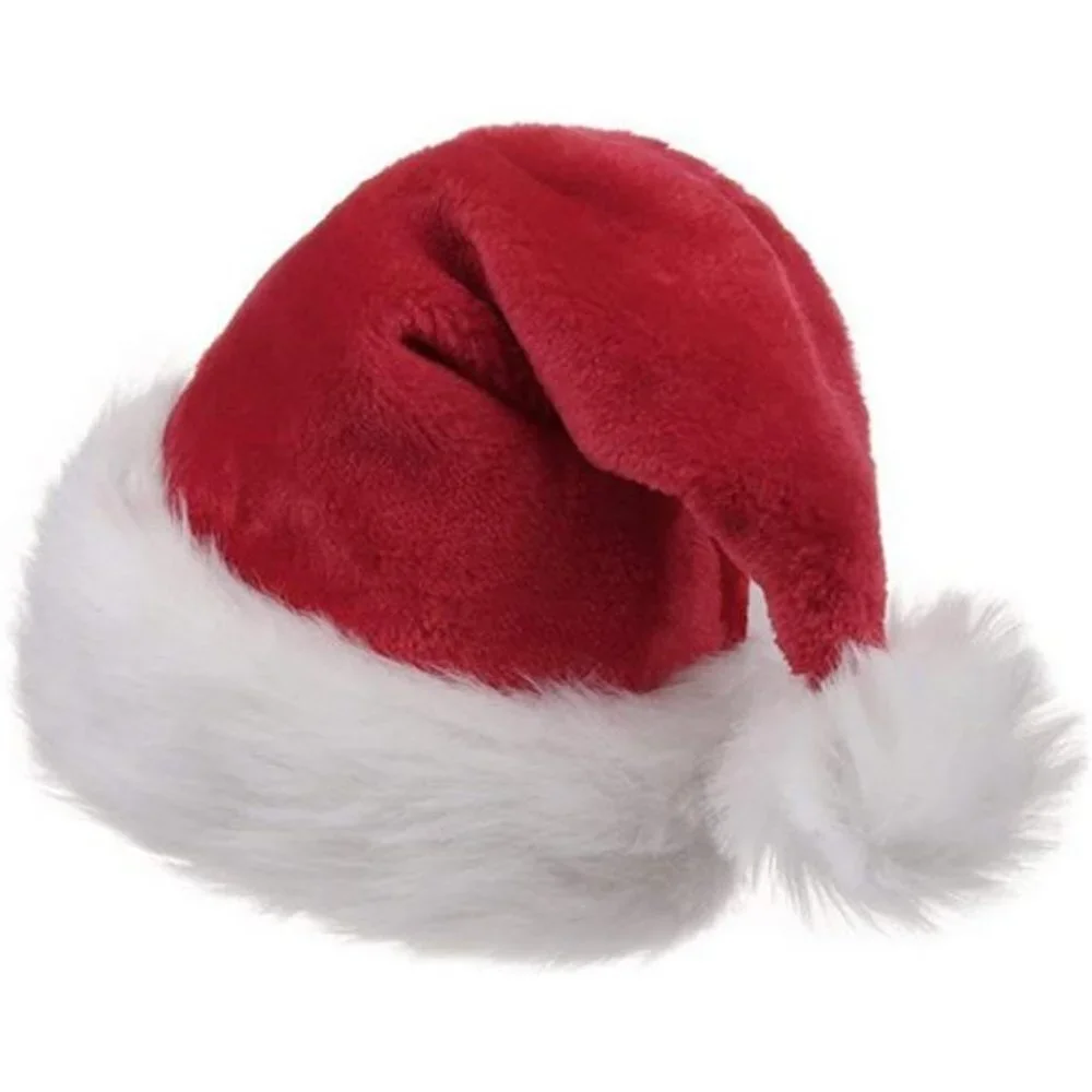 Unisex-Adult's Santa Hat, Christmas Hat for Adults Women Men with Comfort Liner